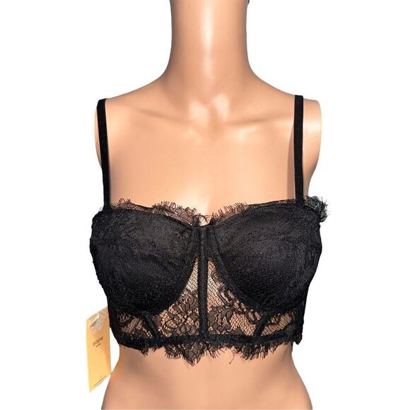 NEW WITH TAGS Blashe BLACK Lace Bustier Size small - Picture 1 of 4